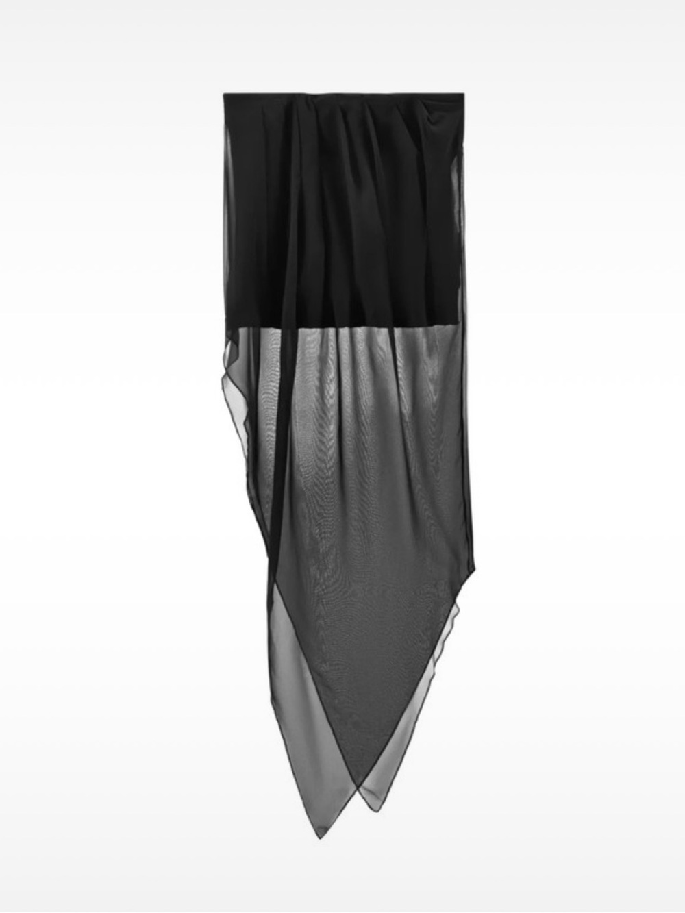 Zara Contrast Sheer Top